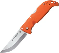 COLD STEEL 20NPJ FINN WOLF ORANGE AUS8A BLADE STEEL FOLDING KNIFE.