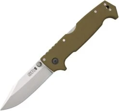 COLD STEEL 62L SR1 CPM-S35VN BLADE STEEL PLAIN EDGE FOLDING KNIFE.