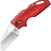 COLD STEEL 20LTR TUFF LITE RED AUS-8 STEEL FOLDING KNIFE.