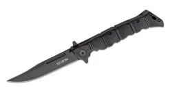 COLD STEEL 20NQLBKBK LUZONE MEDIUM LINERLOCK ALL BLACK 8CR13MOV FOLDING KNIFE.