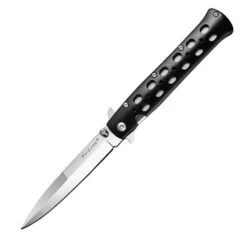 Cold Steel Ti-Lite 4" Folding Knife Plain Edge Black Zytel Handle 26SP