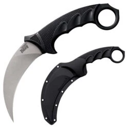 Cold Steel Karambit Steel Tiger Fixed Blade Knife Knife (4.75" Stone Washed) 49KST