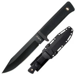 Cold Steel SRK Search Rescue Fixed Blade Knife Tactical Knife (6" Black SK-5) 49LCK