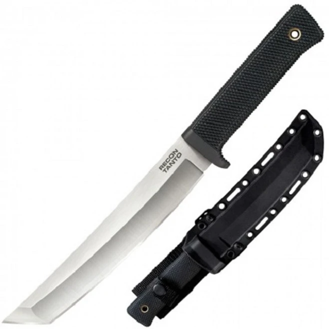 Cold Steel San Mai Recon Tanto Fixed Blade Knife Black Kray-Ex Handle 35AM