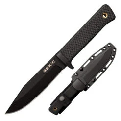 Cold Steel SRK Compact Fixed Blade Knife Knife Kray-Ex (5" Black) 49LCKD