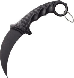 Cold Steel FGX Fixed Blade Knife Black Fiberglass Reinforced Handle Plain Black Blade CS92FK