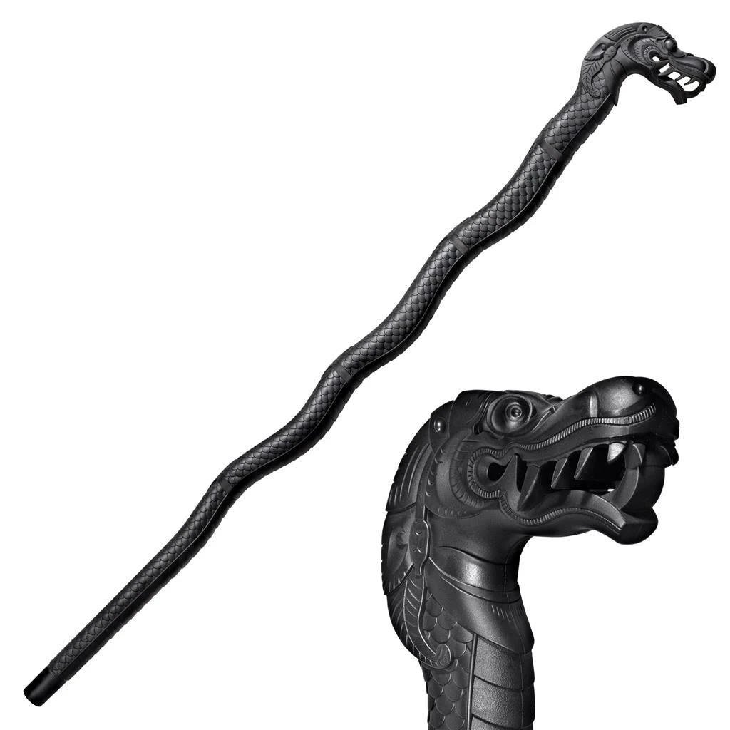 Cold Steel Black Polypropylene Dragon Walking Stick 91PDRZ - Image 2