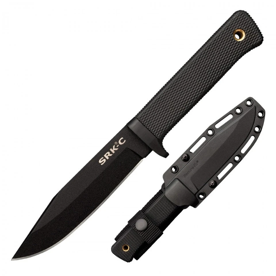 Cold Steel SRK Compact Fixed Blade Knife Knife Kray-Ex (5" Black) 49LCKD - Image 2