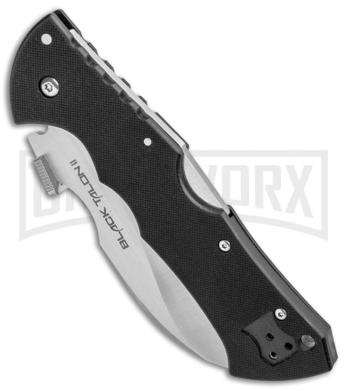 Cold Steel Black Talon II Folding Knife - Satin Plain - Image 2