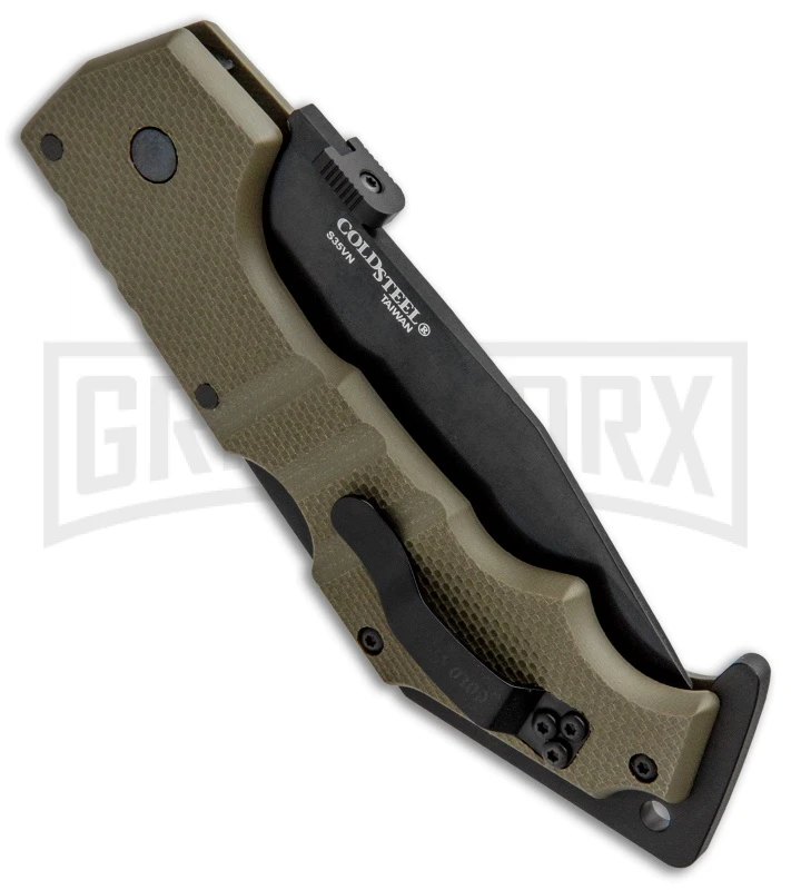 Cold Steel AK-47 OD Green G-10 Folding Knife - Black Plain - Image 3