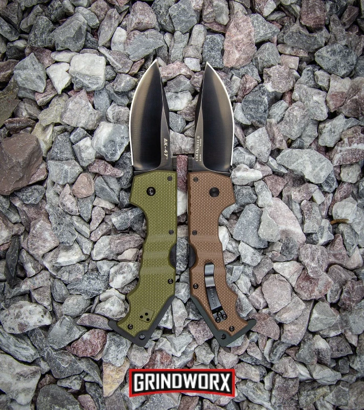 Cold Steel AK-47 OD Green G-10 Folding Knife - Black Plain - Image 5