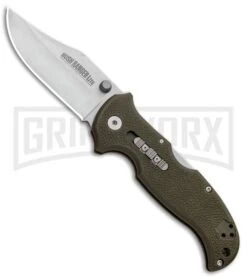 Cold Steel Bush Ranger Lite OD Green GFN Rocker Lock Knife - Satin Plain
