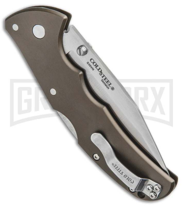 Cold Steel Code-4 Clip Point Folding Knife - Satin Plain - Image 3
