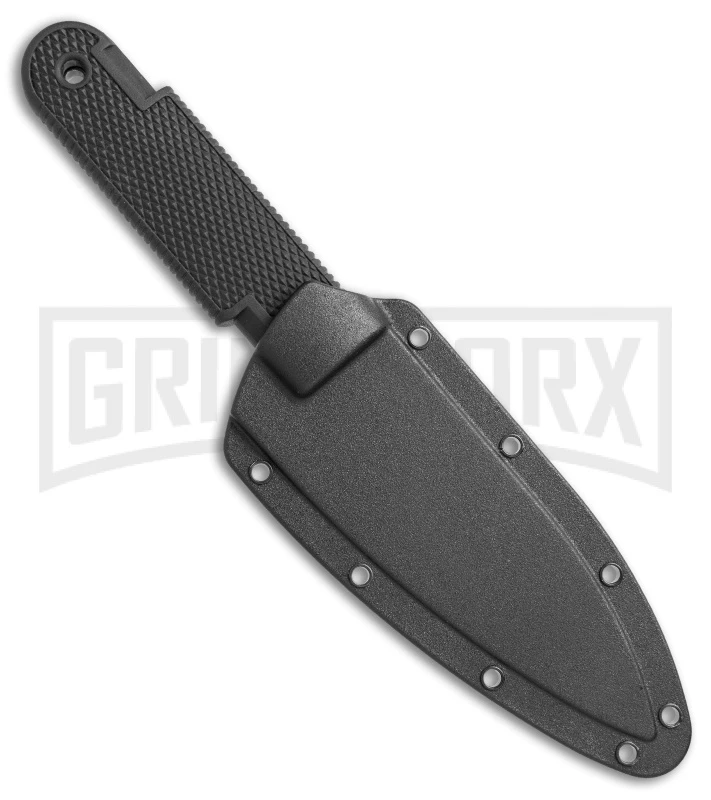 Cold Steel K-4 Fixed Blade Neck Knife + Sheath - Satin Serr - Image 3