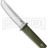 Cold Steel Kobun OD Green Fixed Blade Knife - Tanto Satin Plain