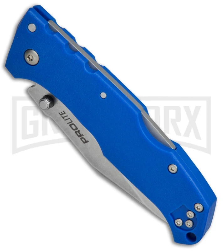 Cold Steel Pro Lite Blue GFN Folding Knife - Clip Point Satin - Image 2