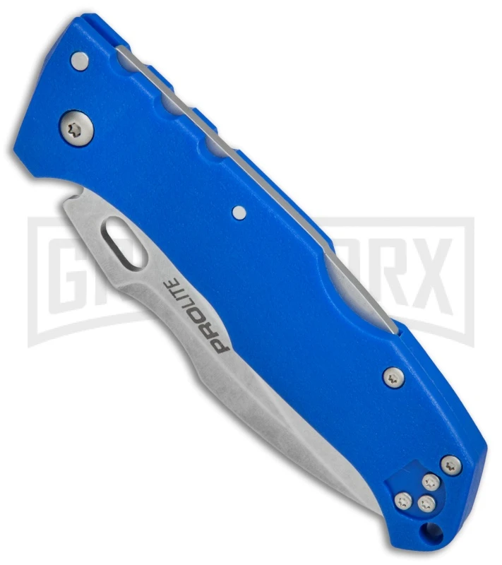 Cold Steel Pro Lite Sport Blue GFN Folding Knife - Satin Plain 4TH18 - Image 2