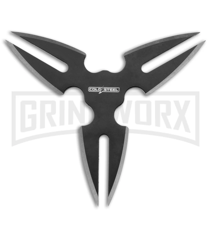 Cold Steel Throwing Stars Black Stainless Steel - 3 Pack - Image 2