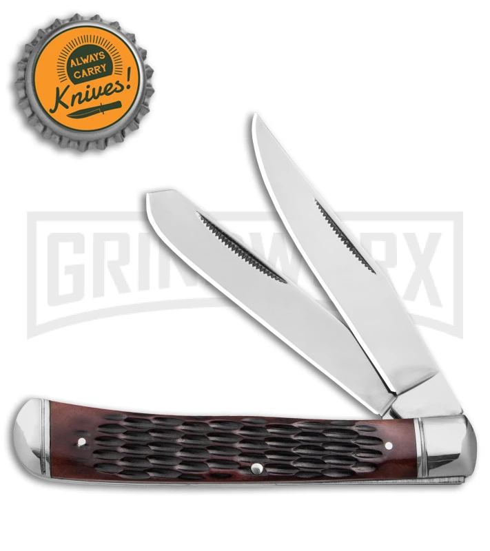 Cold Steel Trapper Jigged Bone Slip Joint Knife (3.3" Satin) - Image 4