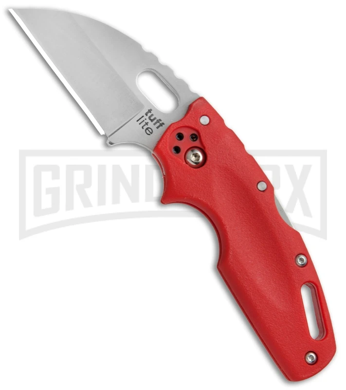 Cold Steel Tuff Lite Red Folding Knife - Satin Plain