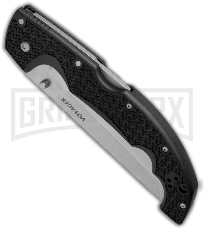 Cold Steel Voyager X Large Tanto Folding Knife - Stonewash Full Serr - Image 2