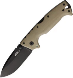 Cold Steel Demko AD-10 Folding Knife Dark Earth G10 Handle S35VN Plain Black Blade CS28DDDEBK