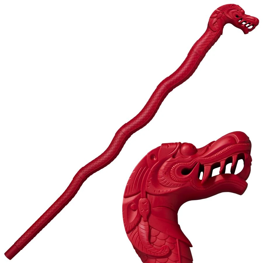 Cold Steel Red Polypropylene Lucky Dragon Walking Stick 91PDRRZ