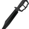 Cold Steel Chaos Bowie Fixed Blade Knife Black Alum Handle Plain Black Edge 80NTB