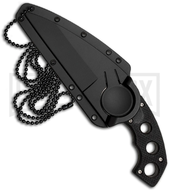 Cold Steel Pro Guard Black Fixed Blade Knife - Satin Plain - Image 2