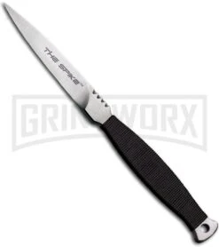 Cold Steel Scottish Spike Neck Knife Black Fixed Blade Knife - Satin Plain