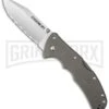 Cold Steel Code-4 Clip Point Folding Knife - Satin Full Serr