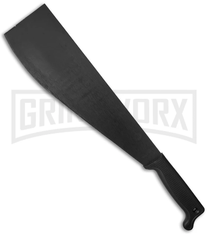 Cold Steel Heavy Machete Fixed Blade Knife - Black Plain