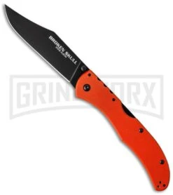 Cold Steel Broken Skull I Orange G-10 Folding Knife - Black Plain