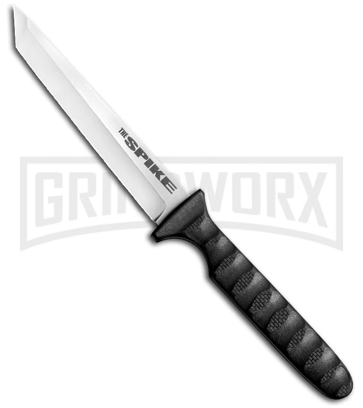 Cold Steel Tanto Spike Fixed Blade Knife - Satin Plain