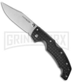 Cold Steel Voyager Large Clip Point Folding Knife - Stonewash Plain