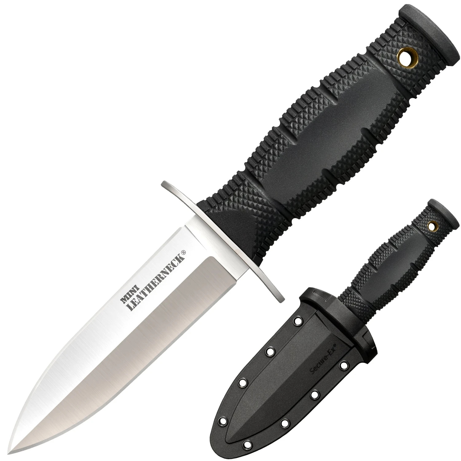 Cold Steel Mini Leatherneck Dagger Fixed Blade Knife (3.5" Stonewash) 39LSAC