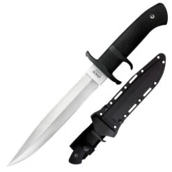 Cold Steel OSS Double-Edged Fighter Fixed Blade Knife Knife (8.25" Satin) 39LSSC