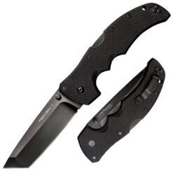 Cold Steel Recon 1 Tanto Lockback Knife G-10 (4" Black CPM-S35VN) 27BT